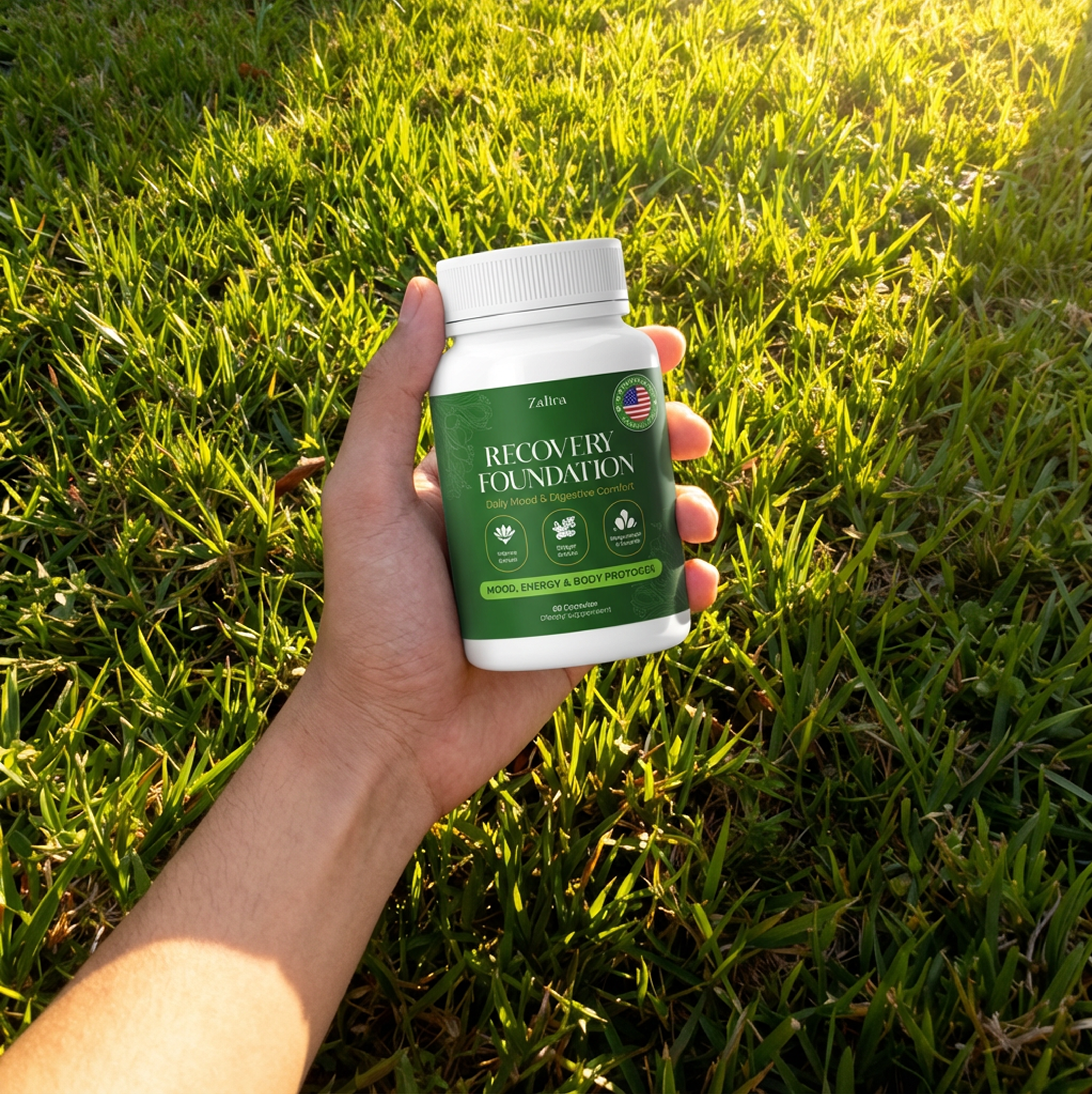 Zafira Recovery Foundation supplement bottle